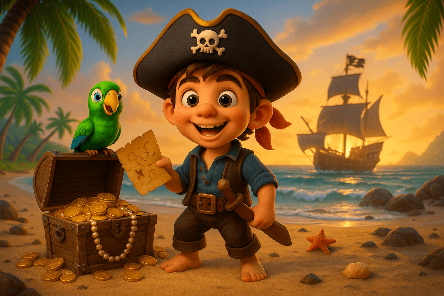 Pirate adventure personalized book